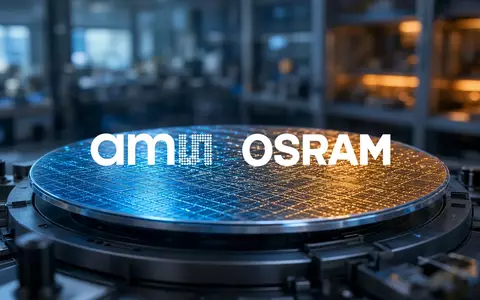 Abstraktes Bild eines leuchtenden Halbleiter-Wafers in einem modernen, stimmungsvoll beleuchteten Technologie-Labor. - Foto: über boerse-global.de