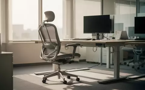 Symbolbild: ergonomischer Bürostuhl am Stehschreibtisch - Foto: über boerse-global.de