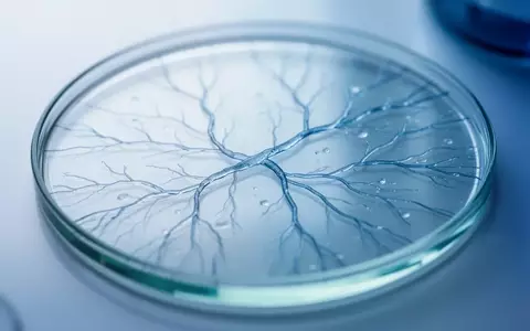 Mikroskopische Aufnahme eines gesunden Gefäßnetzwerks im Laborumfeld zur Veranschaulichung zellbiologischer Forschung. - Foto: über boerse-global.de