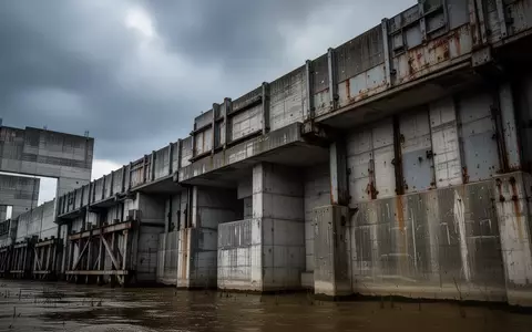 Massive, verstärkte Betonmauer einer kritischen Infrastruktur unter einem bewölkten Himmel. - Foto: über boerse-global.de