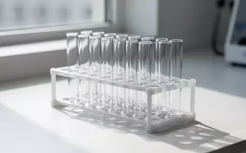 Leere, sterile Reagenzgläser in einem Labor, die auf eine medizinische Diagnostik und wissenschaftliche Forschung hindeuten. - Foto: über boerse-global.de