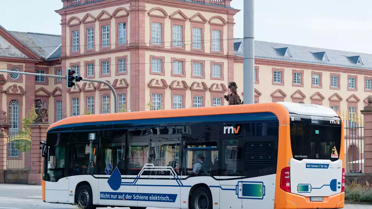 Mannheim zählt mit Freiburg und Karlsruhe zu den Spitzenreitern bei der Umstellung auf batteriebetriebene Elektrobusse. (Archivbild)   - Bild: Uwe Anspach/dpa