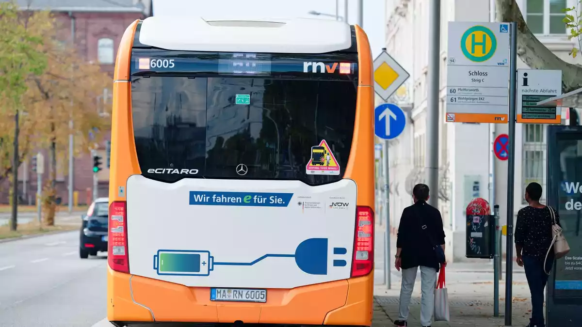 In Mannheim wurde zum Jahreswechsel 60,6 Prozent der Busflotte batterieelektrisch betrieben. (Archivbild)  - Bild: Uwe Anspach/dpa
