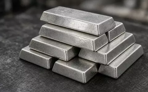 Gestapelte Silberbarren auf einer dunklen, industriellen Oberfläche bei natürlichem Licht. - Foto: über boerse-global.de