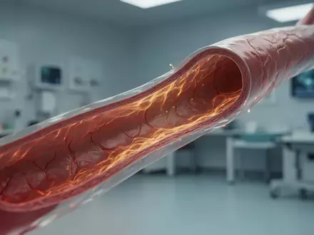Nahaufnahme eines stilisierten, anatomischen Gefäßmodells in einem medizinischen Labor, das Entzündungsprozesse symbolisiert. - Foto: über boerse-global.de