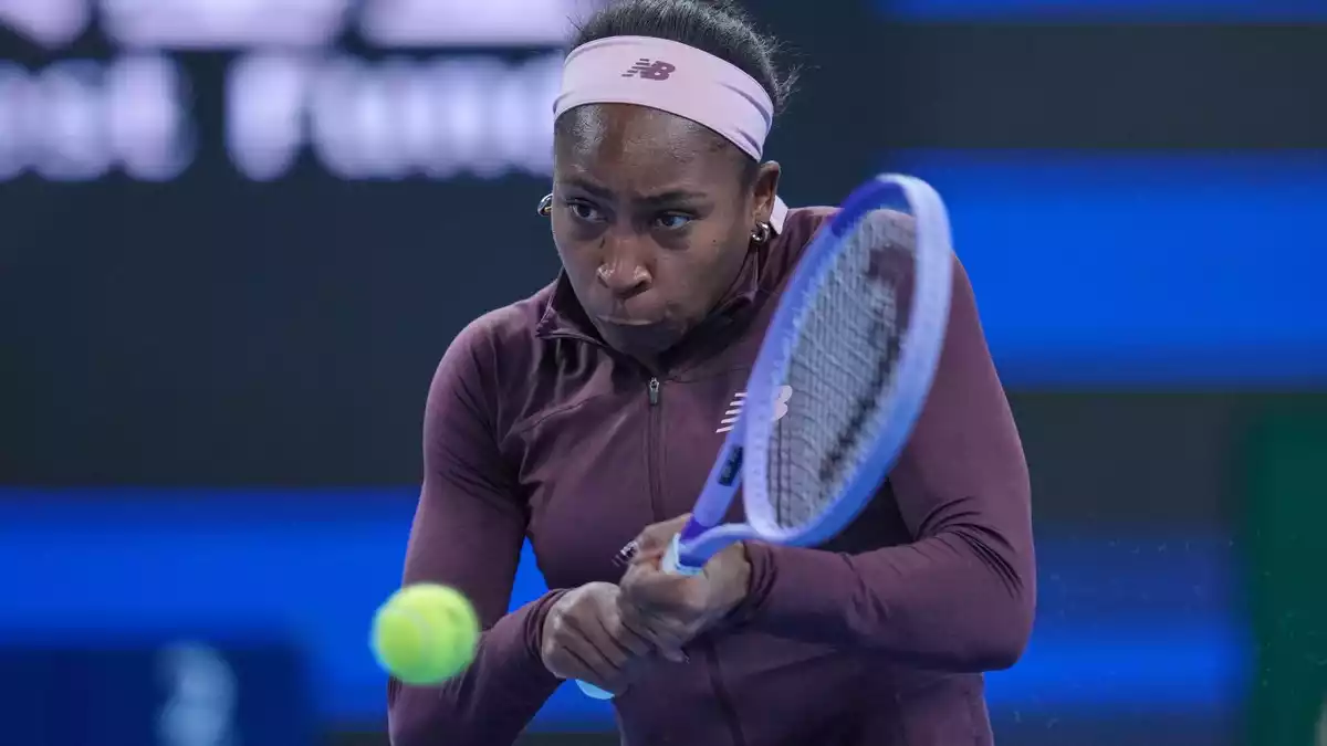 Beim Turnier in Peking gab es eine Kontroverse um Coco Gauff.  - Bild: Achmad Ibrahim/AP/dpa
