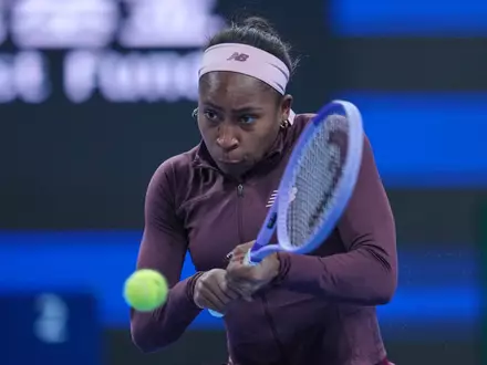 Beim Turnier in Peking gab es eine Kontroverse um Coco Gauff.  - Foto: Achmad Ibrahim/AP/dpa