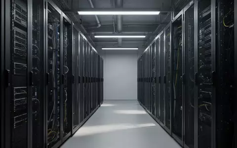 Moderne Serverraum-Infrastruktur mit geordneten Racks in einer industriellen Umgebung. - Foto: über boerse-global.de