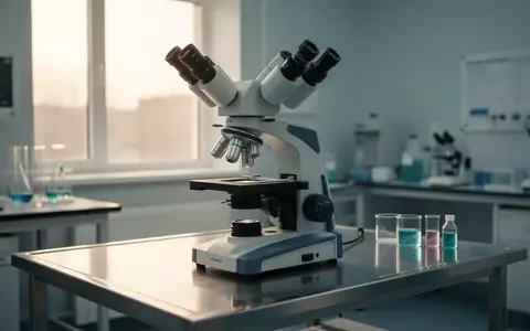 Ein medizinisches Mikroskop in einem klinischen Labor, das die wissenschaftliche Forschung an der Darmgesundheit symbolisiert. - Foto: über boerse-global.de