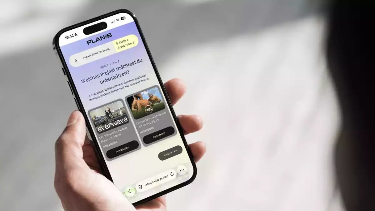 Wechseln wirkt: PLAN-B NET ZERO macht den Stromvertrag zum Wirkungsbeitrag für saubere Gewässer - Bild: presseportal.de