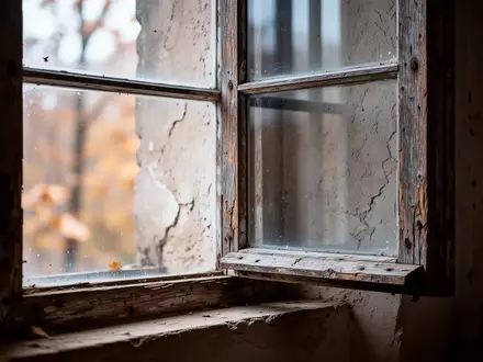 Ein hölzerner Fensterrahmen in einem ruhig beleuchteten Raum bei herbstlichem Tageslicht. - Foto: über boerse-global.de