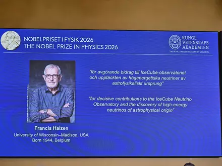 Der Nobelpreis für Physik geht in diesem Jahr an den belgisch-amerikanischen Teilchenforscher Francis Halzen. - Foto: Christine Olsson/TT News Agency/dpa