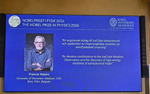 Der Nobelpreis für Physik geht in diesem Jahr an den belgisch-amerikanischen Teilchenforscher Francis Halzen. - Foto: Christine Olsson/TT News Agency/dpa