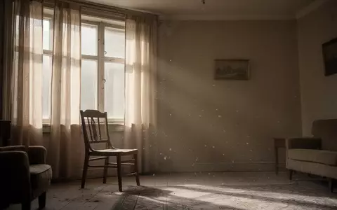 Ein ruhiger, sonnendurchfluteter Wohnraum mit einem leeren Stuhl am Fenster, der die Atmosphäre häuslicher Pflege symbolisiert. - Foto: über boerse-global.de