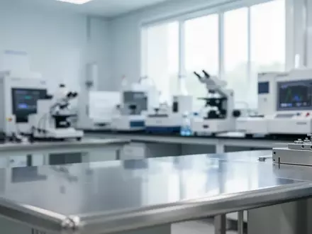 Ein steriles, professionelles Forschungslabor mit präzisen Messgeräten und reflektierenden Edelstahloberflächen. - Foto: über boerse-global.de