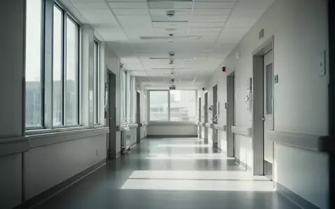Moderner, heller Krankenhausflur mit minimalistischer Architektur und natürlichem Lichteinfall. - Foto: über boerse-global.de