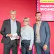 Für Juegen Boos ist es die letzte Messe als Buchmessen-Direktor, für Sebastian Guggolz die erste als Börsenvereins-Vorsteher. - Bild: Andreas Arnold/dpa