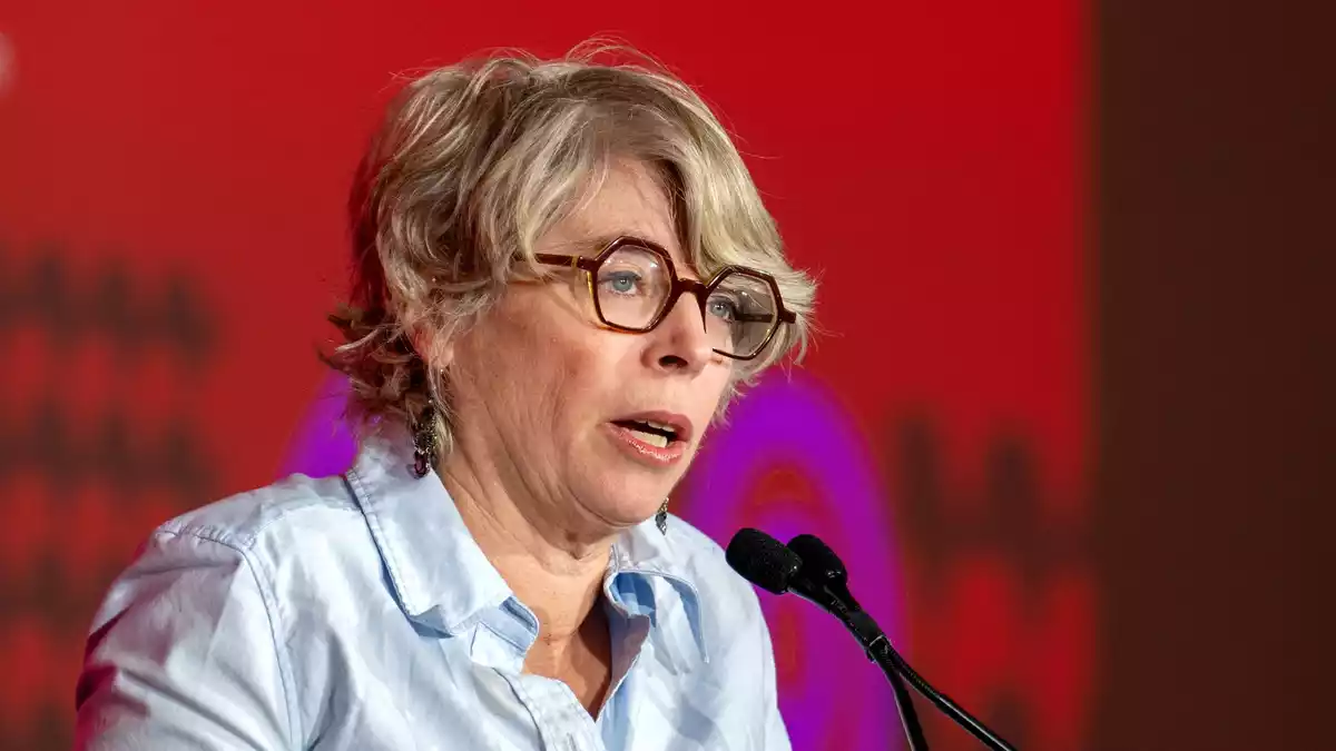 Sprach bei der Eröffnungs-Pressekonferenz: US-Historikerin Jill Lepore. - Bild: Andreas Arnold/dpa