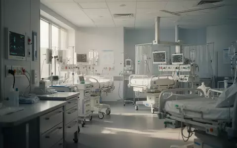 Ein steriler, moderner Intensivstationsbereich in einem Krankenhaus mit Fokus auf Architektur und medizinische Umgebung. - Foto: über boerse-global.de