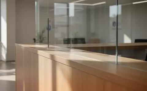Ein heller, minimalistisch gestalteter Servicebereich in einem öffentlichen Gebäude mit klaren architektonischen Linien. - Foto: über boerse-global.de