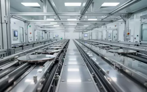 Industrielle Halbleiter-Fertigungsumgebung mit automatisierten Produktionsanlagen in einem Reinraum. - Foto: über boerse-global.de