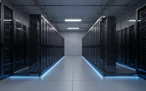 Ein moderner, minimalistischer Serverraum mit dunklen Metallschränken in einer professionellen, technologischen Umgebung. - Foto: über boerse-global.de