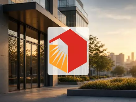 Moderne Gewerbeimmobilienfassade bei goldenem Licht als Symbol für Stabilität im Immobilienmarkt. - Foto: über boerse-global.de
