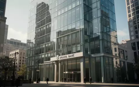 Fassade eines modernen Bankgebäudes im Finanzviertel bei Tageslicht. - Foto: über boerse-global.de