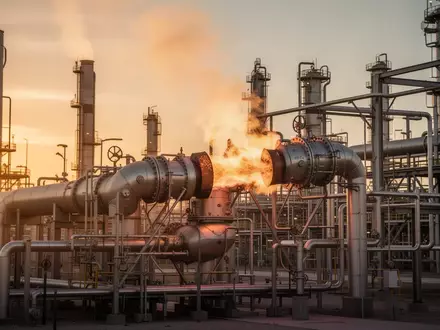 Moderne industrielle Verbrennungstechnik in einer texanischen Raffinerieanlage. - Foto: über boerse-global.de