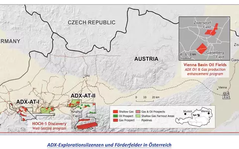 ADX Lizenzen und Förderfelder - Foto: ADX Energy über pressetext.de