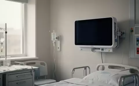 Ein steriler, leerer Krankenhausraum mit einem ausgeschalteten Herzmonitor an der Wand. - Foto: über boerse-global.de