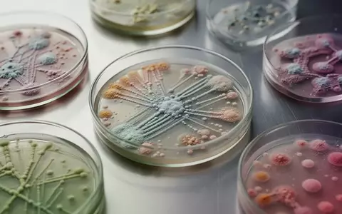Petrischalen mit Bakterienkulturen auf einem Edelstahltisch in einem Labor. - Foto: über boerse-global.de