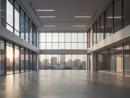 Ein minimalistisches, modernes Bürogebäude mit großen Glasfronten und klaren architektonischen Linien bei natürlichem Licht. - Foto: über boerse-global.de