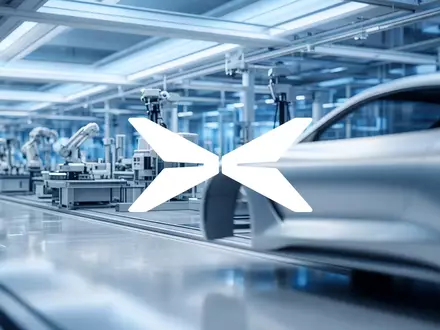Abstrakte Darstellung moderner Automobiltechnologie und industrieller Innovation in einem sauberen, professionellen Umfeld. - Foto: über boerse-global.de