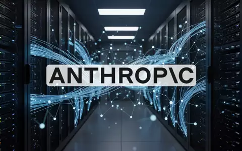 Abstrakte Darstellung von Cybersicherheit und digitaler Infrastruktur mit leuchtenden Netzwerkknoten und Datenströmen. - Foto: über boerse-global.de