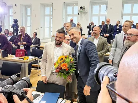 Tobias Rausch und Ulrich Siegmund am 06.10.2026 - Foto: via dts Nachrichtenagentur