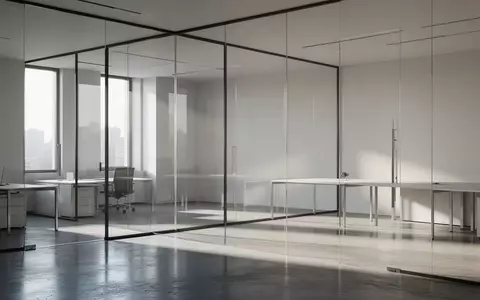 Ein minimalistisch gestalteter, leerer Büroarbeitsplatz mit moderner Architektur und klaren Linien. - Foto: über boerse-global.de