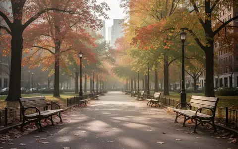 Ein sonniger, leerer Parkweg mit Bäumen und Bänken als Symbol für Gesundheitsprävention und Lebensqualität. - Foto: über boerse-global.de