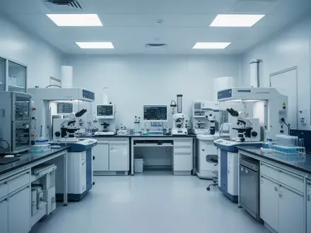 Ein steriles, modernes Labor mit hochwertiger medizinischer Diagnosetechnik in einer professionellen Forschungsumgebung. - Foto: über boerse-global.de