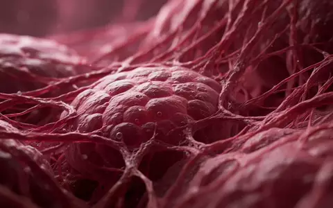 Abstrakte Nahaufnahme biologischer Gewebestrukturen mit komplexen zellulären Mustern in Rottönen. - Foto: über boerse-global.de