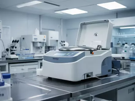 Ein steriler, modern ausgestatteter klinischer Laborraum mit medizinischen Geräten in einer hellen, professionellen Umgebung. - Foto: über boerse-global.de
