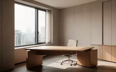 Ein heller, minimalistischer und leerer Büroarbeitsplatz mit natürlichem Licht in einer ruhigen Arbeitsumgebung. - Foto: über boerse-global.de