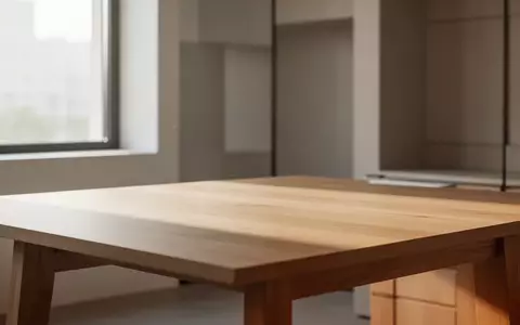 Ein minimalistischer, leerer Schreibtisch in einem hellen, modern eingerichteten Büro mit natürlichem Tageslicht. - Foto: über boerse-global.de