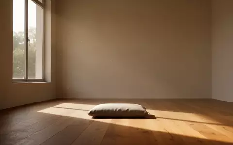 Ein minimalistischer Meditationsraum mit einfallendem Sonnenlicht, leerem Bodenkissen und ruhiger, schlichter Atmosphäre. - Foto: über boerse-global.de