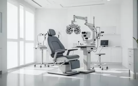 Moderne, hell beleuchtete ophthalmologische Praxis mit hochwertigen Diagnosegeräten in steriler Umgebung. - Foto: über boerse-global.de