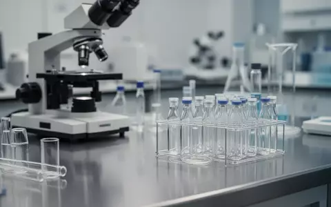 Laborumgebung mit wissenschaftlichen Geräten und Glasgefäßen in einer klinischen Forschungseinrichtung. - Foto: über boerse-global.de