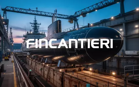 Moderner Schiffbau in einer Werft bei Dämmerung mit dem stählernen Rumpf eines U-Bootes im Trockendock. - Foto: über boerse-global.de