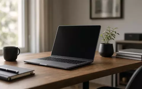 Ein moderner, ruhiger Arbeitsplatz mit einem Laptop auf einem Schreibtisch bei natürlichem Tageslicht. - Foto: über boerse-global.de