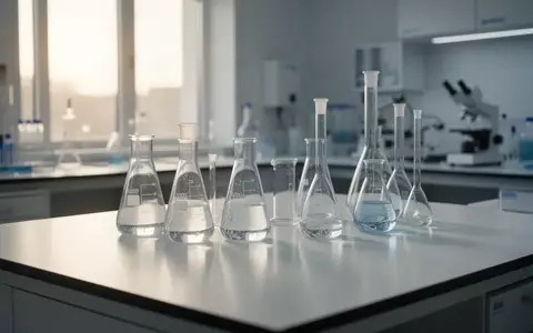 Ein sauberer, heller Labortisch in einer pharmazeutischen Forschungseinrichtung mit Glasgeräten vor einem verschwommenen Hintergrund. - Foto: über boerse-global.de