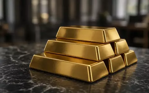 Mehrere Goldbarren auf einer dunklen Marmoroberfläche in einem professionellen Finanzumfeld. - Foto: über boerse-global.de